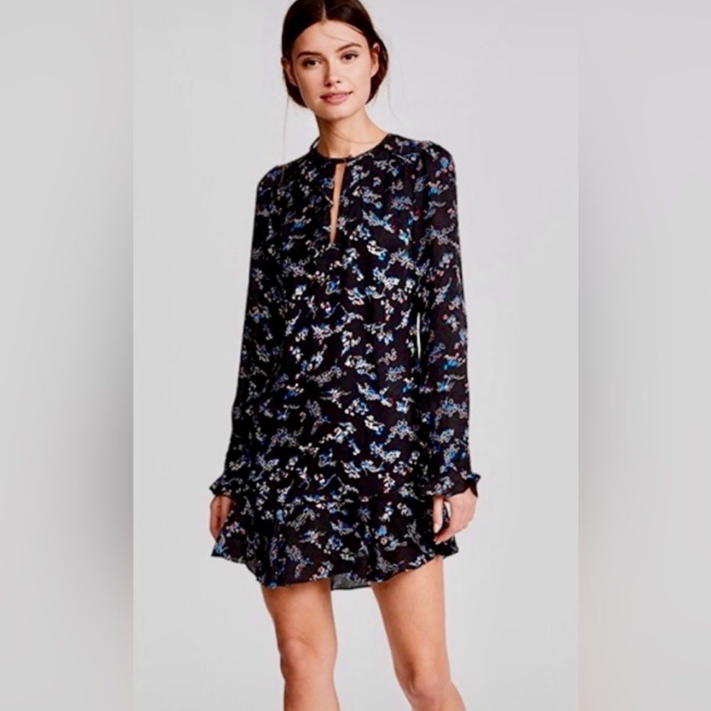 Veronica Beard Preston Silk Floral Dress